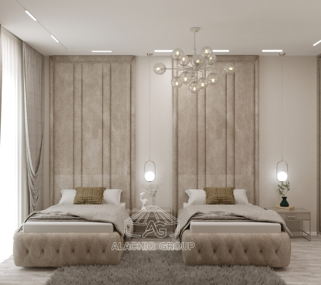 GRAND HAYAT da yerleshen Yataq otagi dizayni