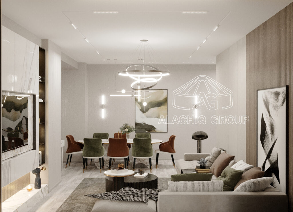 GRAND HAYAT da yerleshen Qonaq otaginin dizayni